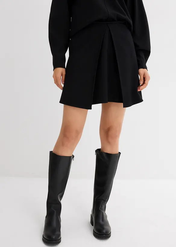 Mini-jupe en Punto di Roma confortable, bonprix