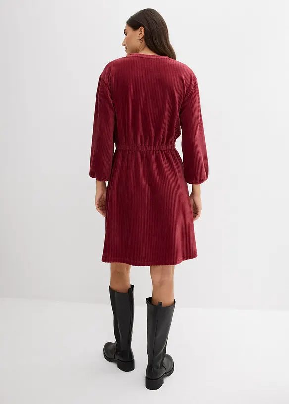 Robe en velours côtelé extensible, bonprix