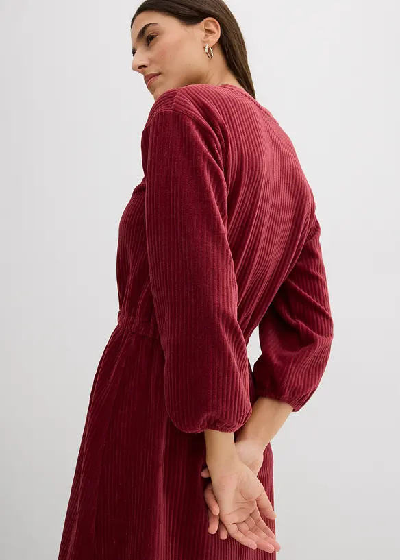 Robe en velours côtelé extensible, bonprix