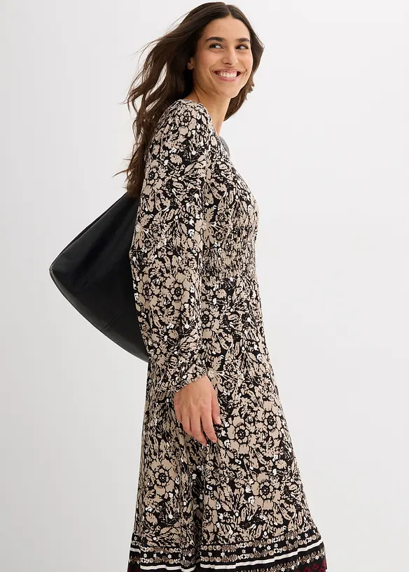 Robe longue en viscose douce et extensible, bonprix