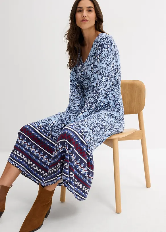 Robe longue en viscose douce et extensible, bonprix