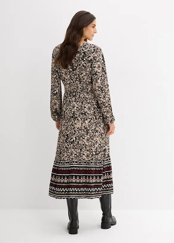 Robe longue en viscose douce et extensible, bonprix