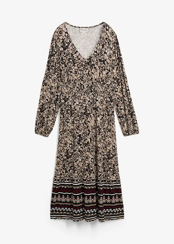 Robe longue en viscose douce et extensible, bonprix