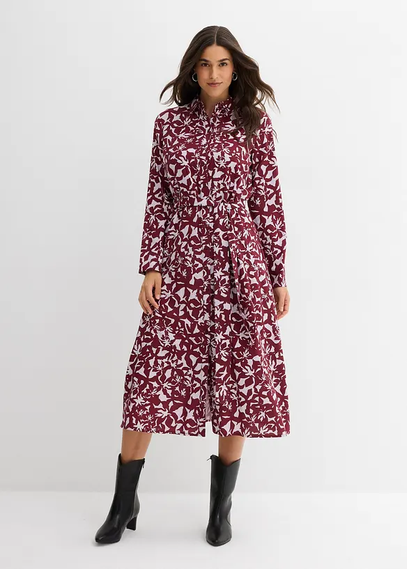 Robe-chemise en viscose fluide, bonprix