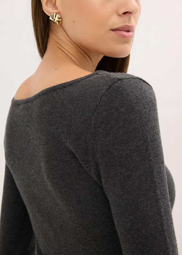 Robe midi avec du cachemire, bonprix