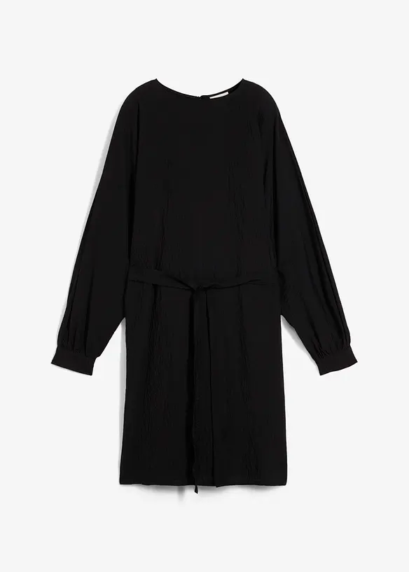 Robe courte et texturée en viscose extensible, bonprix
