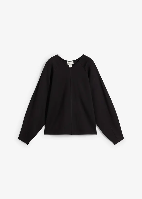 T-shirt manches longues en Punto di Roma confortable, bonprix