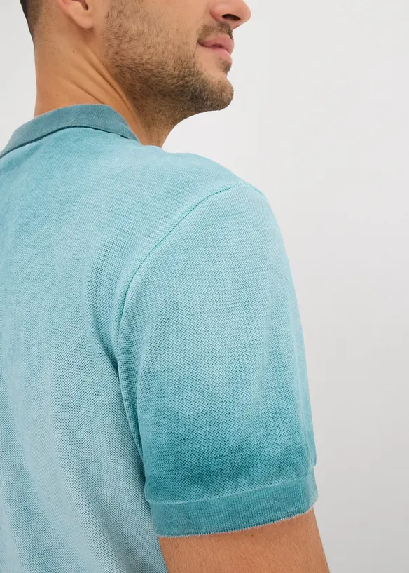 Polo en maille piquée à l’aspect délavé, bonprix