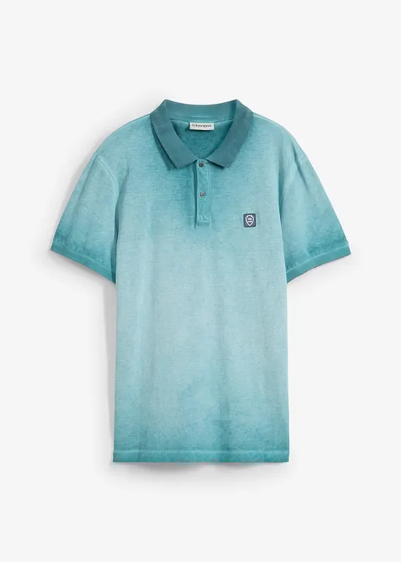 Polo en maille piquée à l’aspect délavé, bonprix