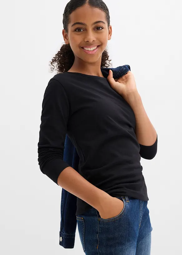 Lot de 3 T-shirts manches 100% coton, bonprix