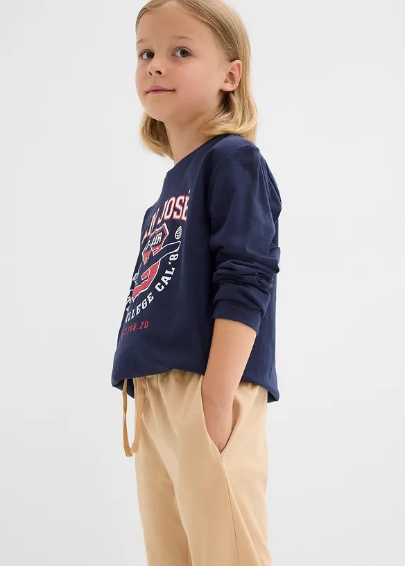 Lot de 2 pantalons de jogging 100% coton, bonprix