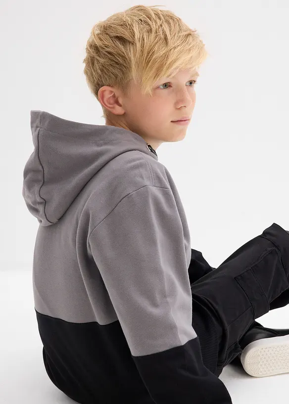 Sweat à capuche 100% coton, bonprix