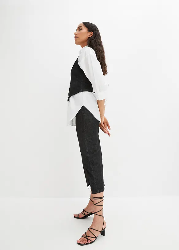 Gilet sans manches en jean, bonprix