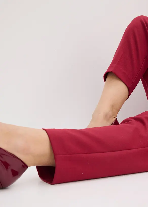 Pantalon en toile coupe barrel, bonprix