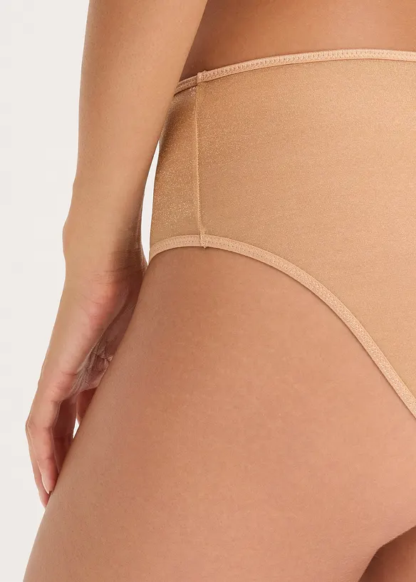 Slip Maxi avec matière brillante, bonprix