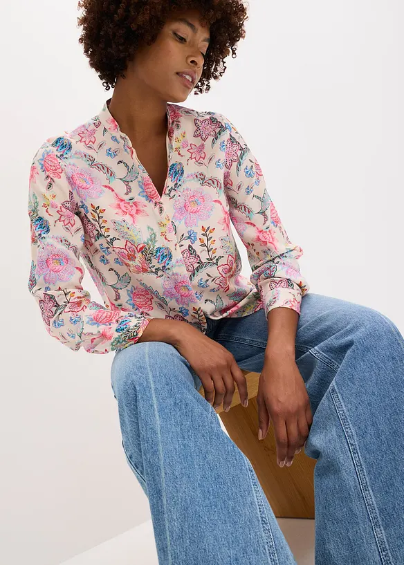 Chemisier à imprimé floral, bonprix