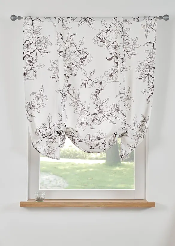 Store à nouettes, imprimé floral, bonprix