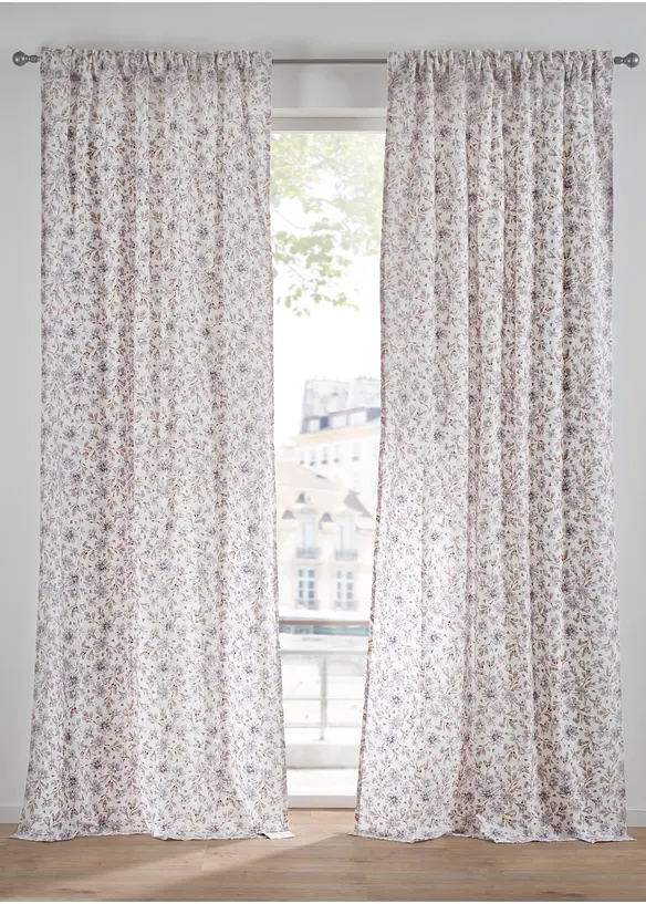 Rideau panneau en coton (1 pce), bonprix