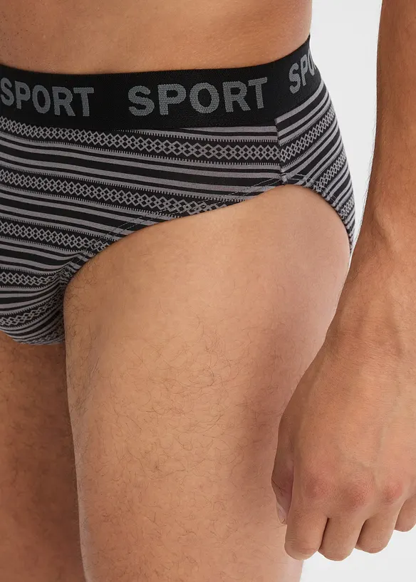 Lot de 4 slips coton, bonprix