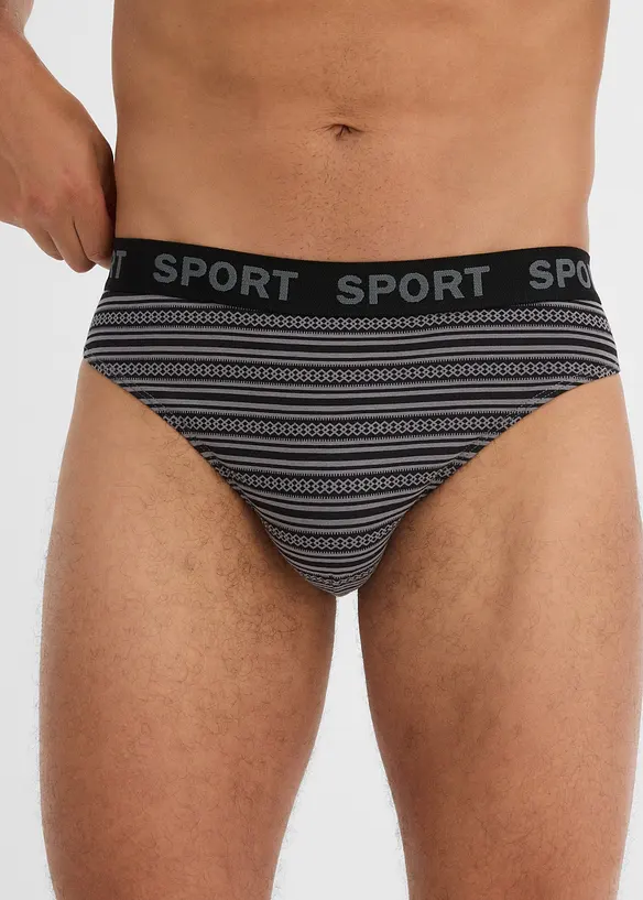 Lot de 4 slips coton, bonprix