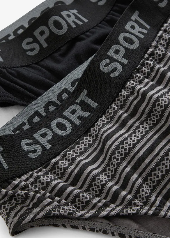 Lot de 4 slips coton, bonprix