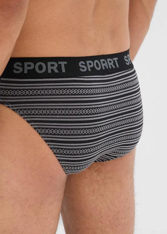 Lot de 4 slips coton, bonprix