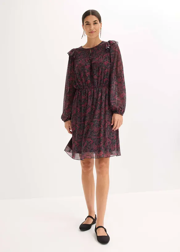 Robe en jersey mesh, bonprix