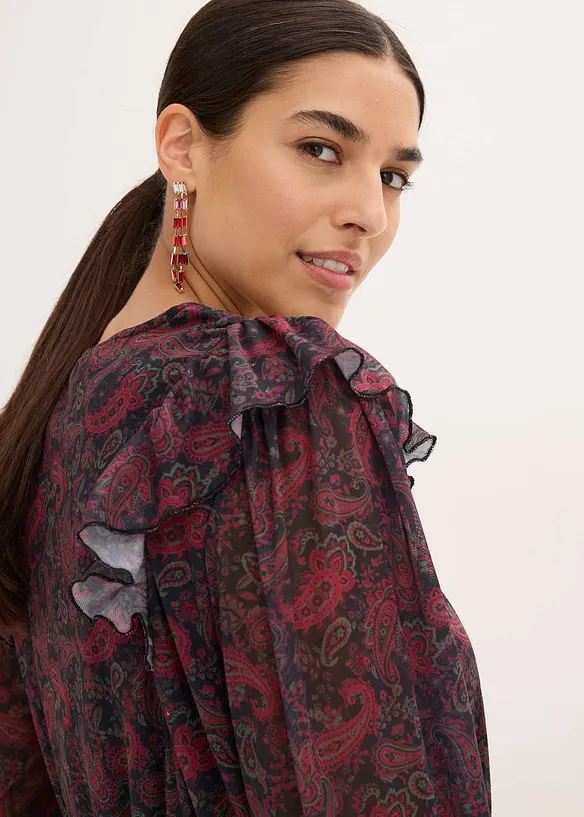 Robe en jersey mesh, bonprix