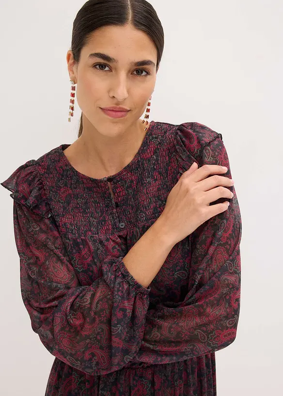 Robe en jersey mesh, bonprix