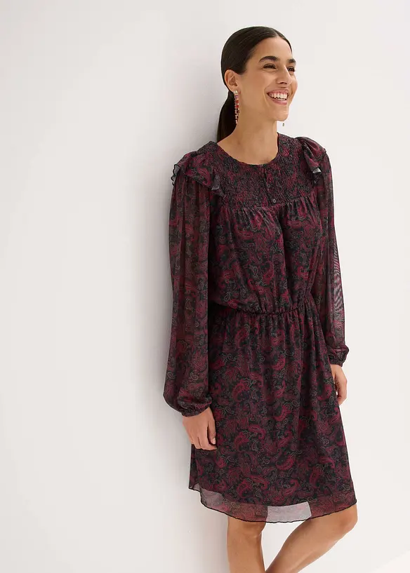 Robe en jersey mesh, bonprix