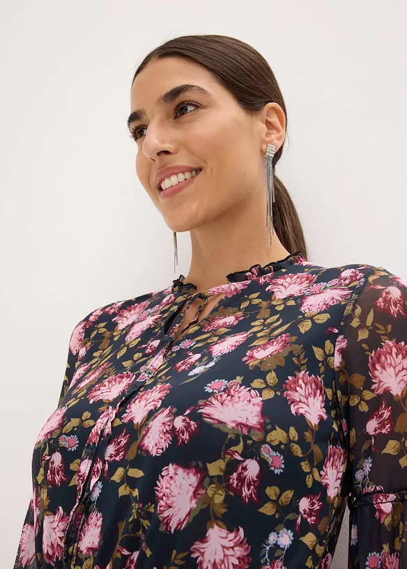 Robe en jersey mesh, bonprix