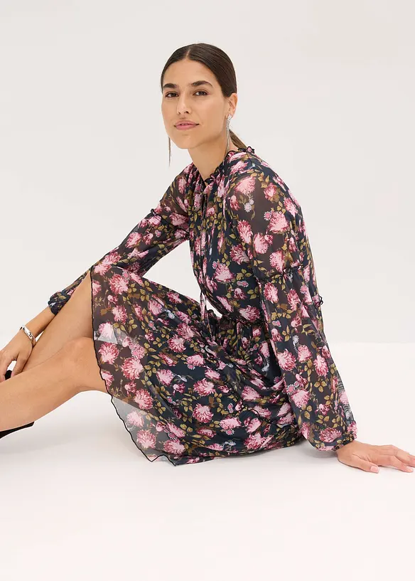 Robe en jersey mesh, bonprix