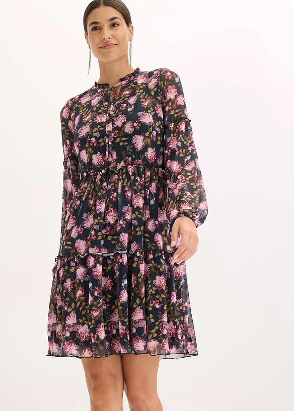 Robe en jersey mesh, bonprix