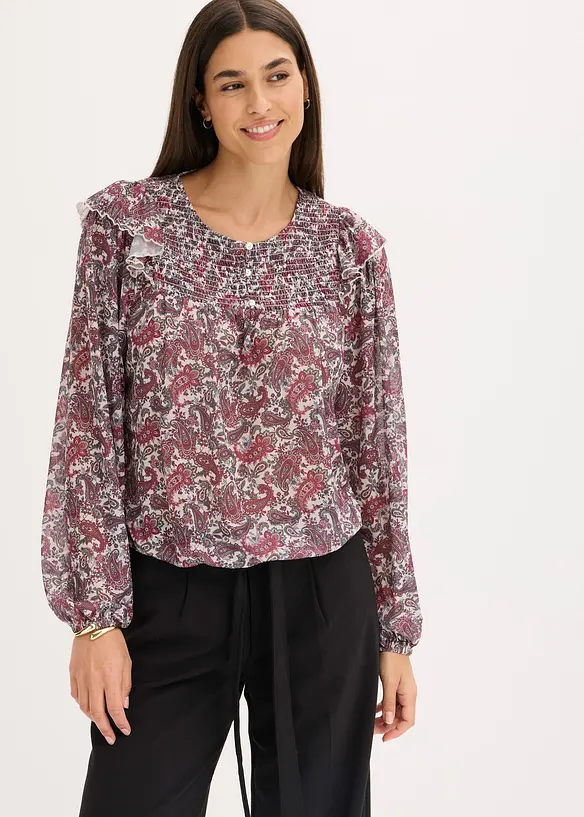 Blouse manches longues, bonprix