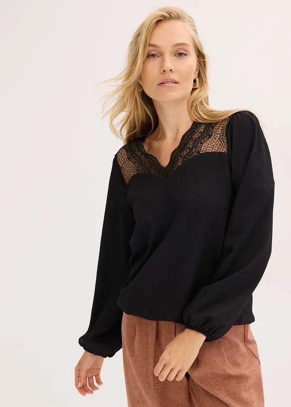 Blouse manches longues, bonprix