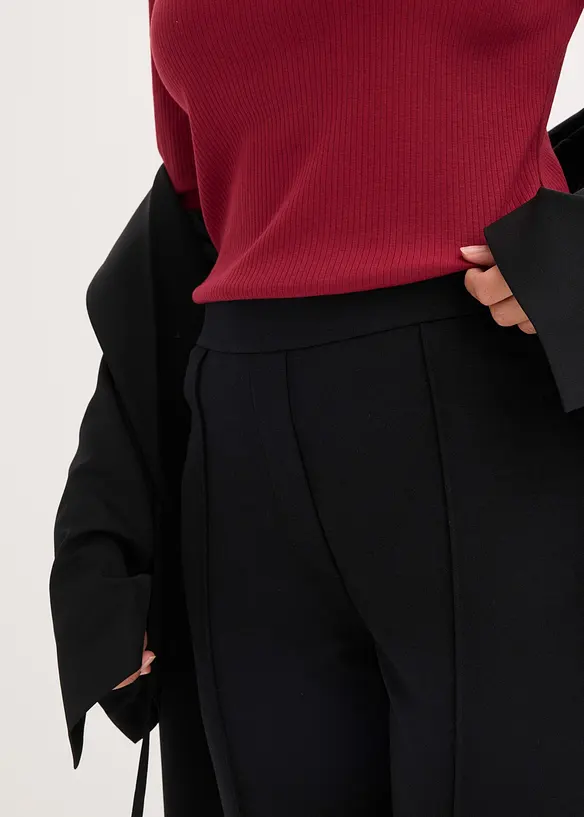 Pantalon en jersey milano à taille élastiquée, bonprix