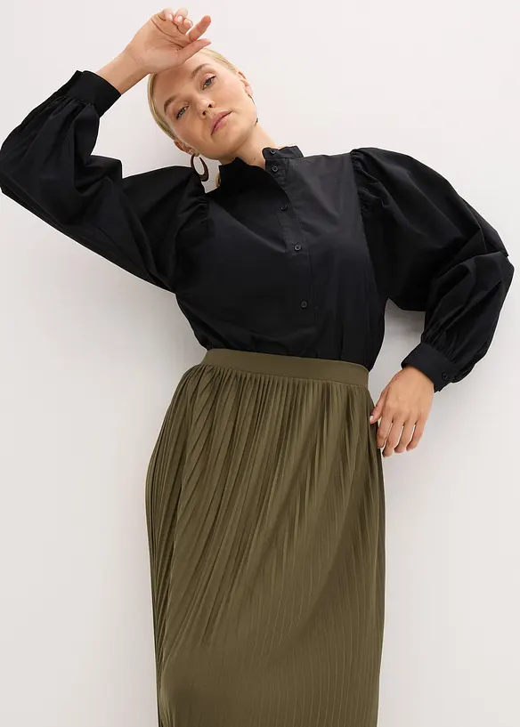 Jupe fluide en jersey de viscose mélangée, bonprix