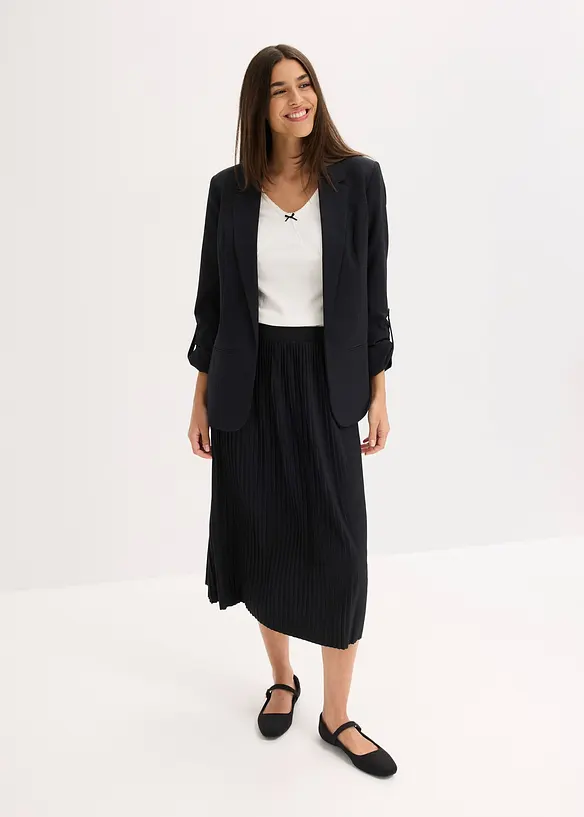 Jupe fluide en jersey de viscose mélangée, bonprix