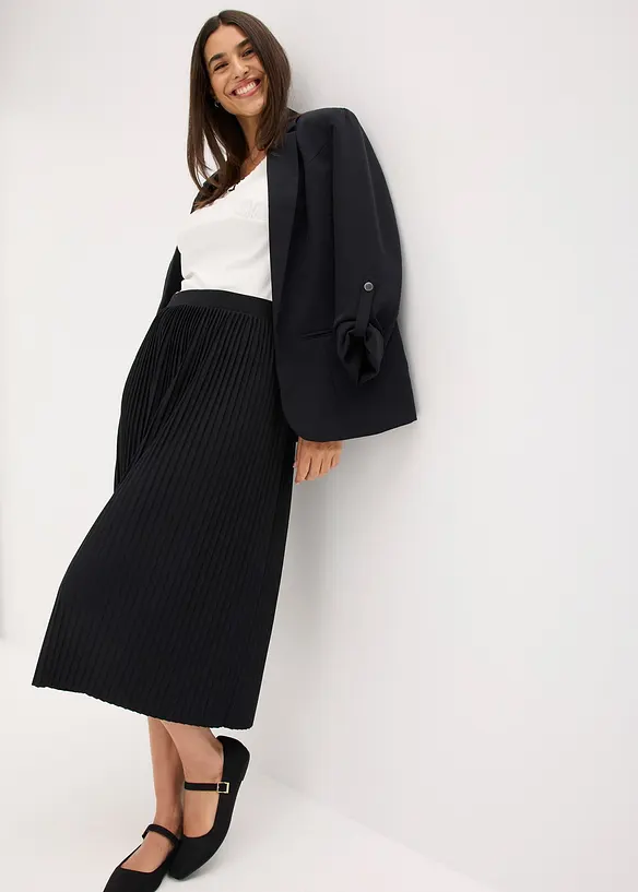 Jupe fluide en jersey de viscose mélangée, bonprix