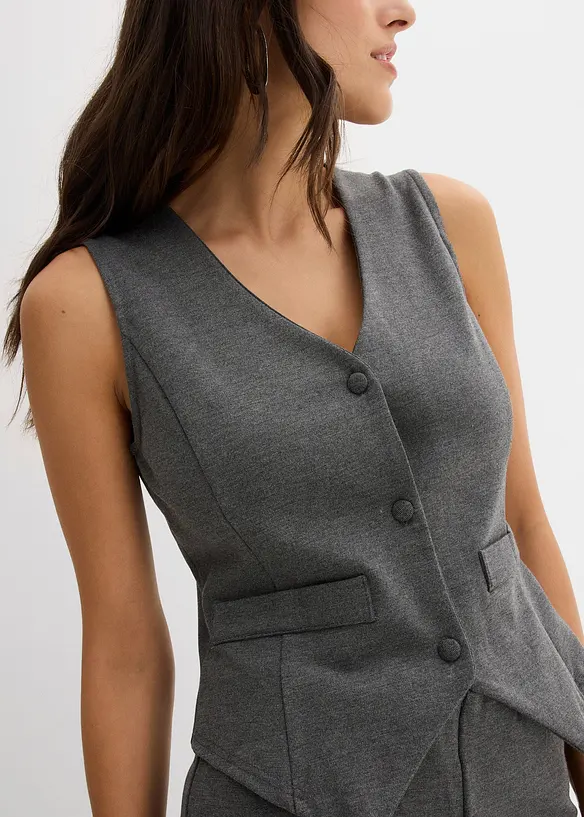 Gilet sans manches en viscose mélangée, bonprix