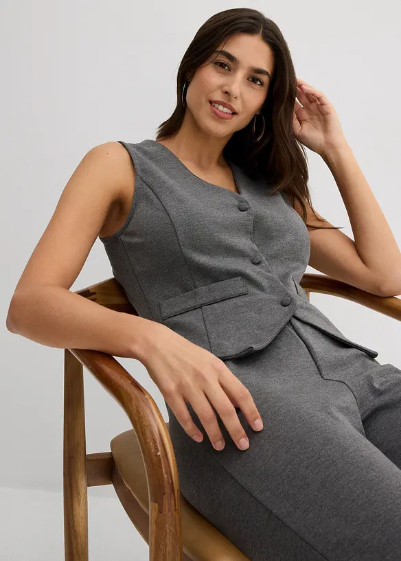 Gilet sans manches en viscose mélangée, bonprix