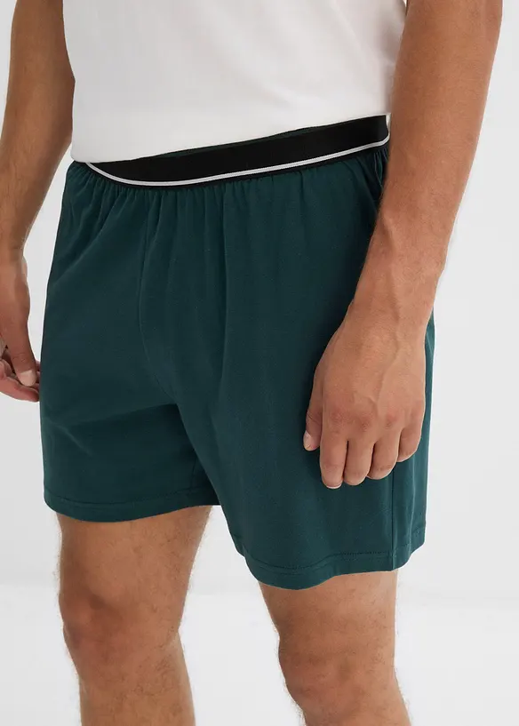 T-shirt et 2 bas de pyjama 100% coton (ens. 3 pces), bonprix