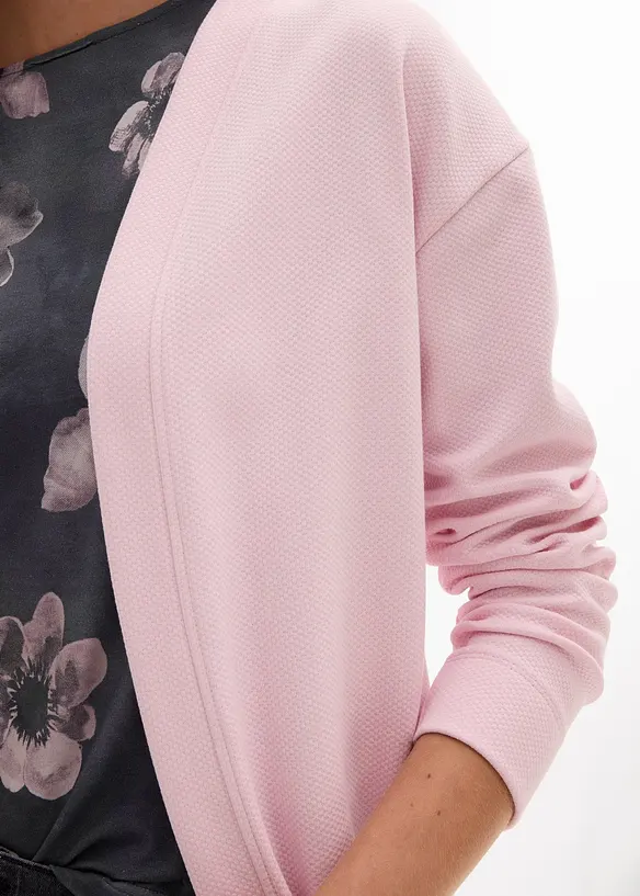 Gilet long en sweat doux, bonprix