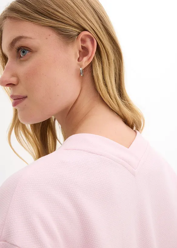 Gilet long en sweat doux, bonprix