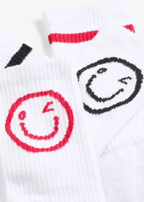 Lot de 6 paires de chaussettes de tennis en coton majoritaire, bonprix