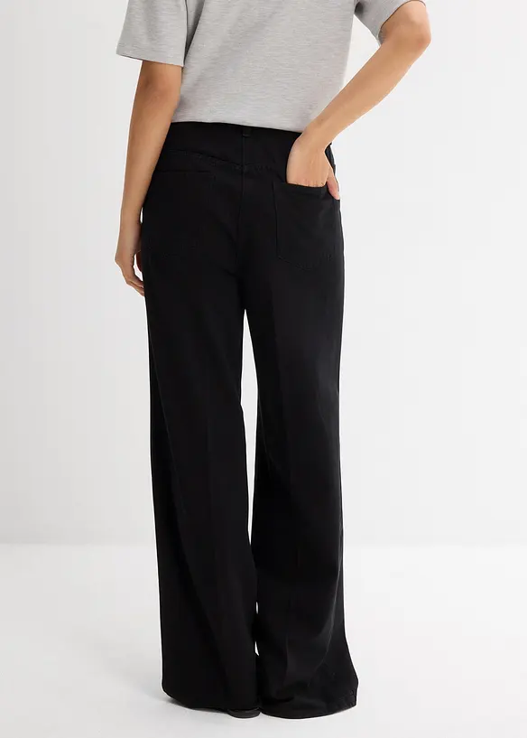 Pantalon à pinces en twill 100% coton, bonprix