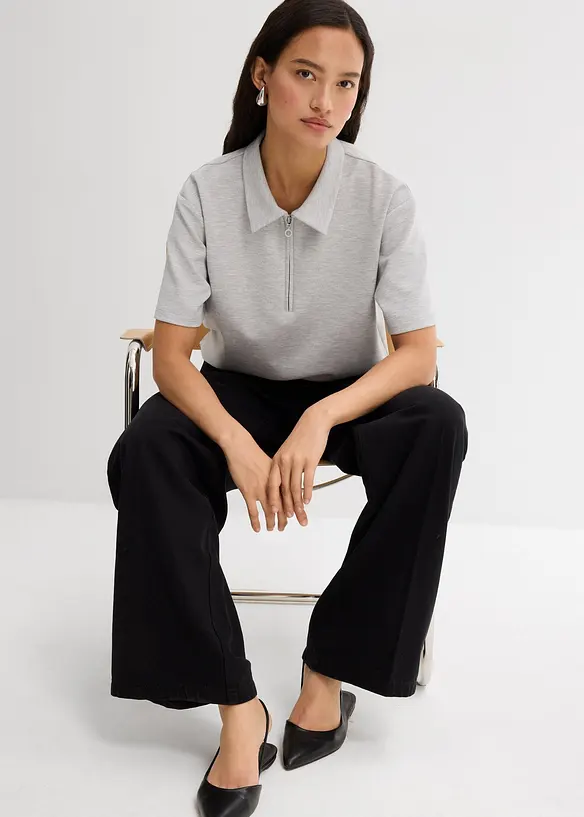 Pantalon à pinces en twill 100% coton, bonprix