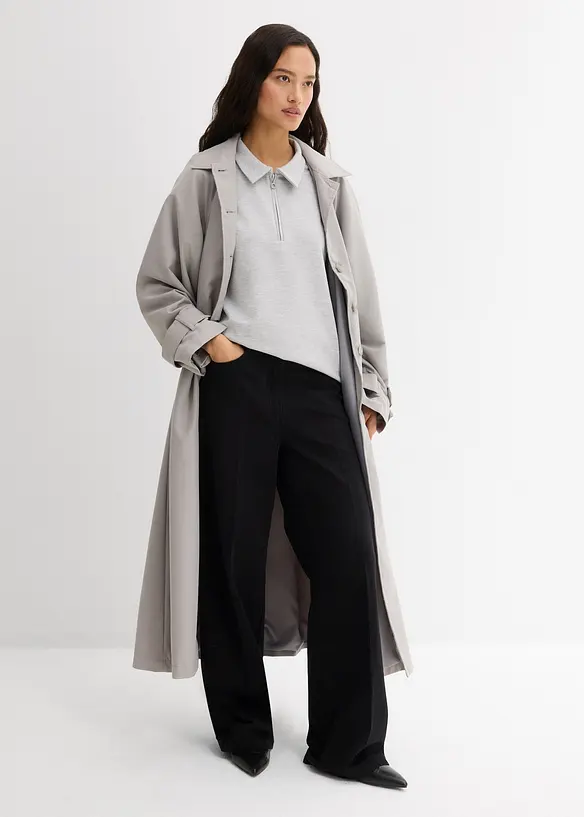 Pantalon à pinces en twill 100% coton, bonprix