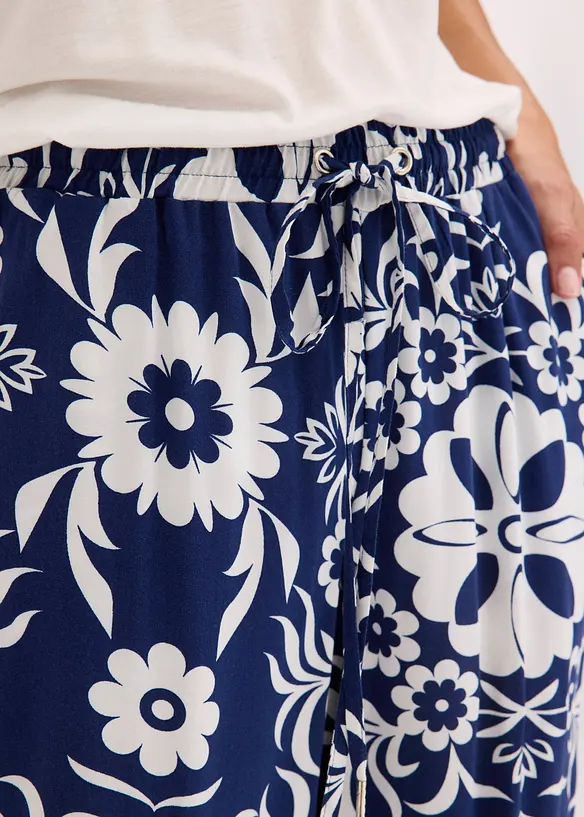 Pantalon large en viscose fluide, bonprix