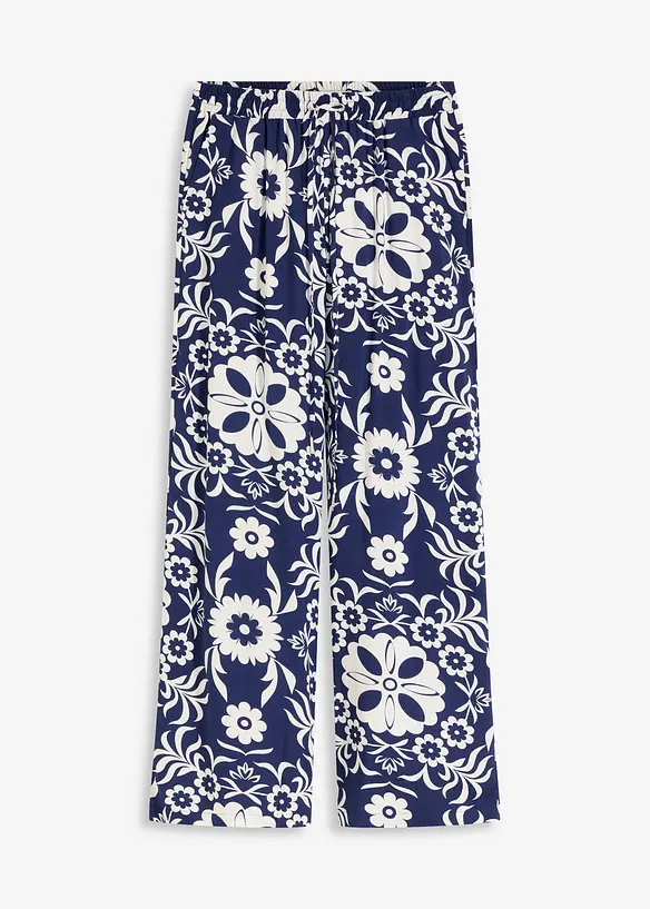 Pantalon large en viscose fluide, bonprix